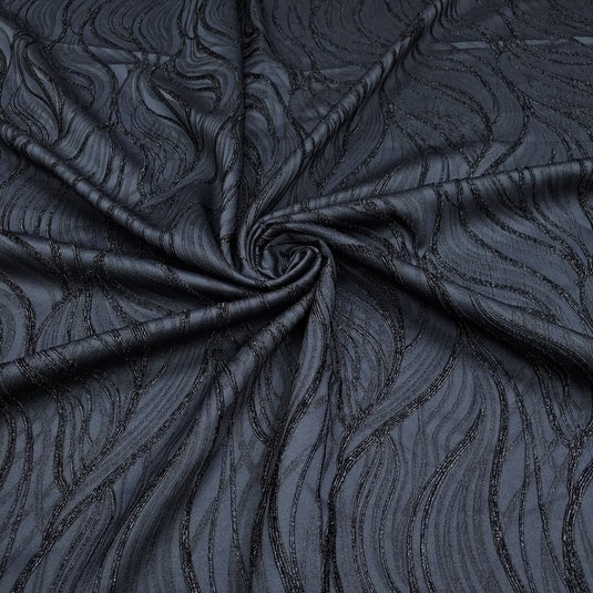 Lycra Jacquard Polyester Fabric for Abaya, Burkha & Hijab (DN046)