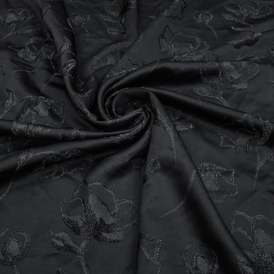 Emboss-Weave Polyester Fabric for Abaya, Burkha & Hijab (DN17)