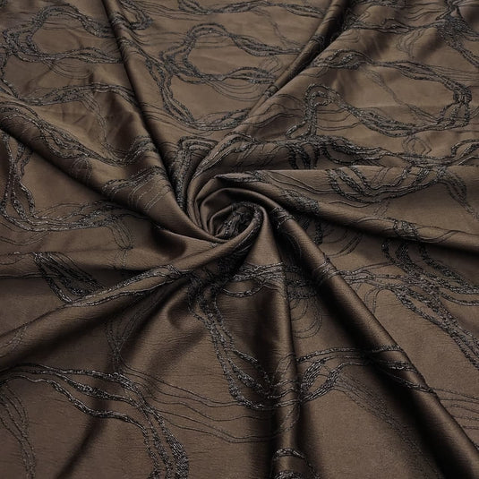 Lycra Jacquard Polyester Fabric for Abaya, Burkha & Hijab (DN044)