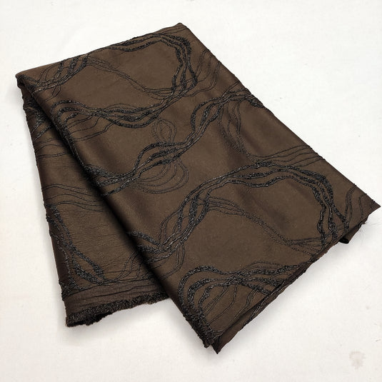 Lycra Jacquard Polyester Fabric for Abaya, Burkha & Hijab (DN044)