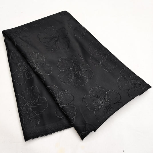 Emboss-Weave Polyester Fabric for Abaya, Burkha & Hijab (DN16)