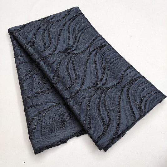 Lycra Jacquard Polyester Fabric for Abaya, Burkha & Hijab (DN046)