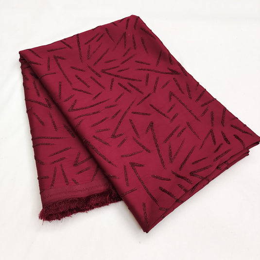 Lycra Jacquard Polyester Fabric for Abaya, Burkha & Hijab (DN042)