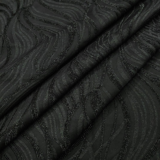 Emboss-Weave Polyester Fabric for Abaya, Burkha & Hijab (DN18)