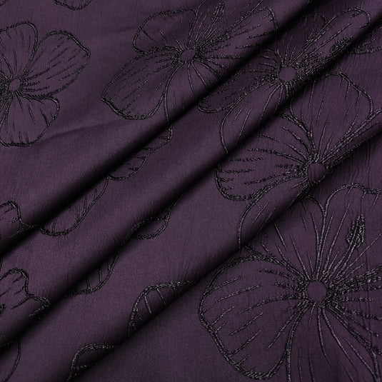 Lycra Jacquard Polyester Fabric for Abaya, Burkha & Hijab (DN035)