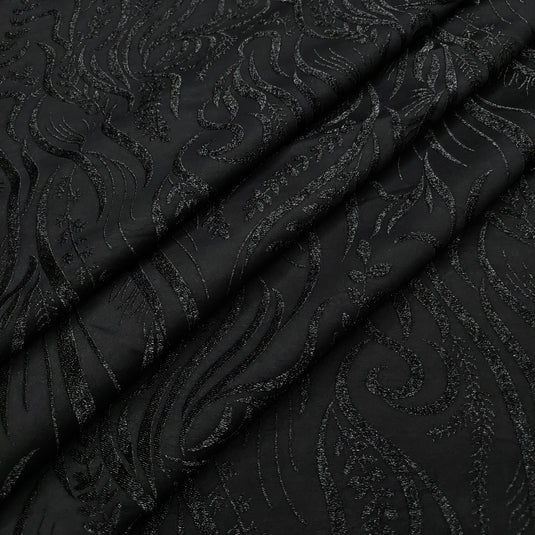 Emboss-Weave Polyester Fabric for Abaya, Burkha & Hijab (DN27)