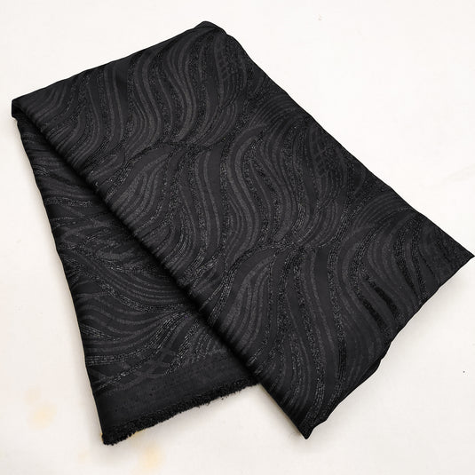Designer Emboss-Weave Polyester Fabric for Blazers, Kurtas & Suiting (DN01)