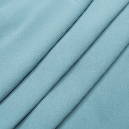 Solid Sky Blue Color Unisex Cotton Blend Co-Ord Set Fabric