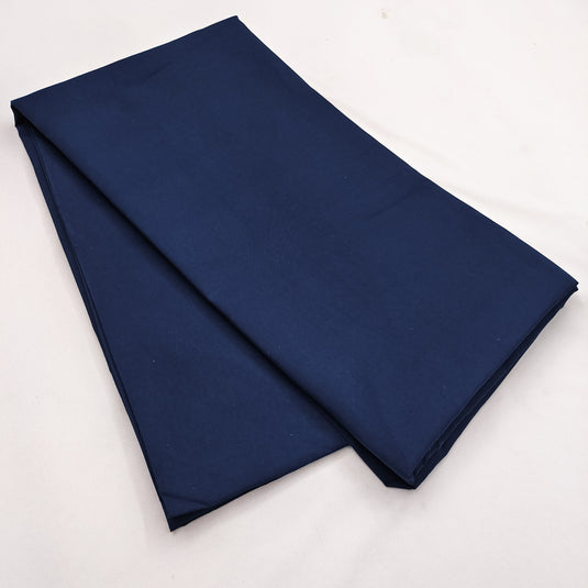 Solid Blue Color Unisex Cotton Blend Co-Ord Set Fabric
