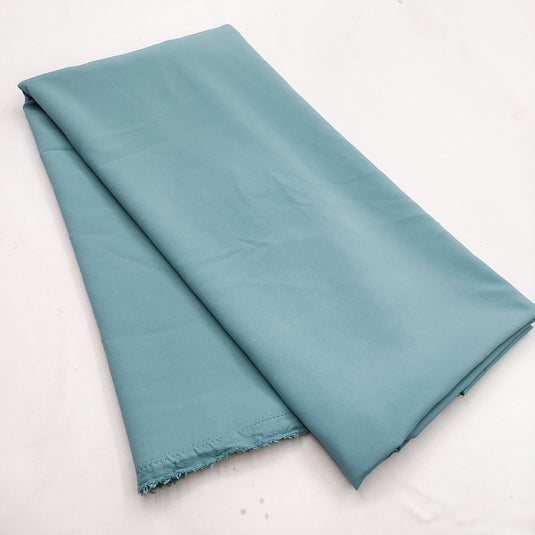 Solid Sky Blue Color Unisex Cotton Blend Kurti Fabric
