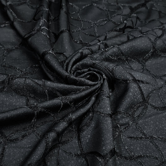 Emboss-Weave Polyester Fabric for Abaya, Burkha & Hijab (DN15)