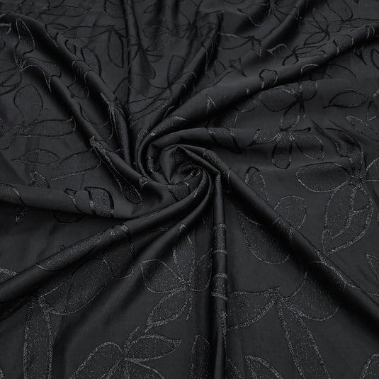 Emboss-Weave Polyester Fabric for Abaya, Burkha & Hijab