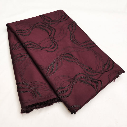 Lycra Jacquard Polyester Fabric for Abaya, Burkha & Hijab (DN047)