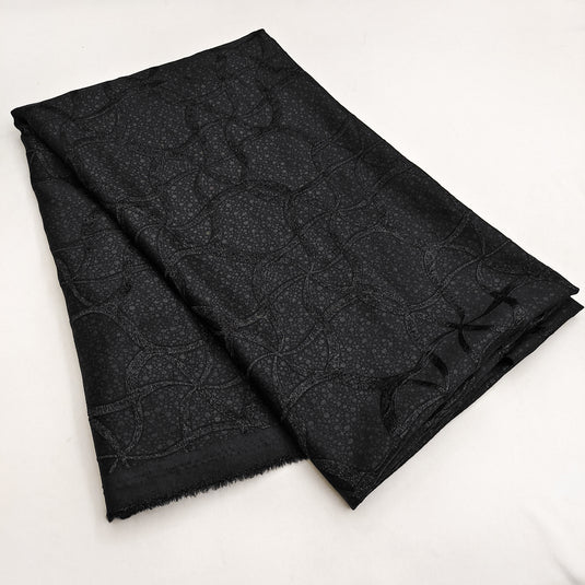 Emboss-Weave Polyester Fabric for Abaya, Burkha & Hijab (DN15)