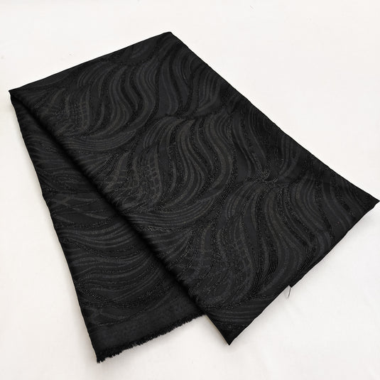 Emboss-Weave Polyester Fabric for Abaya, Burkha & Hijab (DN18)