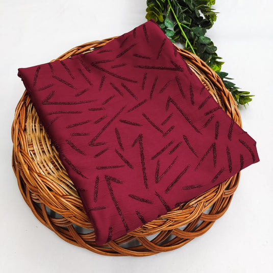 Lycra Jacquard Polyester Fabric for Abaya, Burkha & Hijab (DN042)