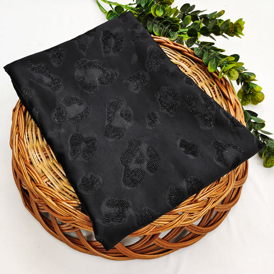Emboss-Weave Polyester Fabric for Abaya, Burkha & Hijab (DN14)