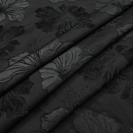 Emboss-Weave Polyester Fabric for Abaya, Burkha & Hijab (DN22)