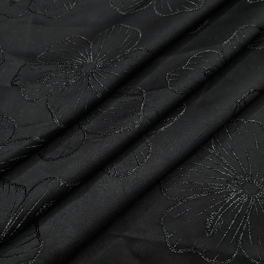 Emboss-Weave Polyester Fabric for Abaya, Burkha & Hijab (DN16)