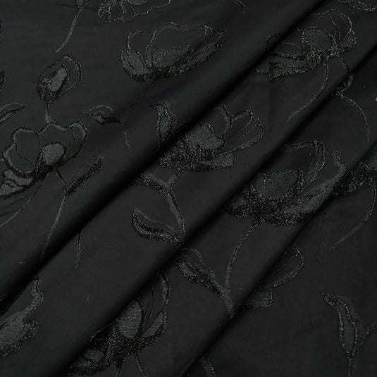 Emboss-Weave Polyester Fabric for Abaya, Burkha & Hijab (DN17)