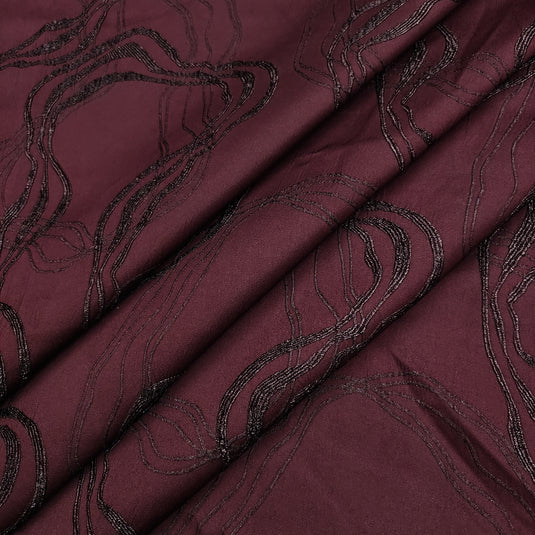 Lycra Jacquard Polyester Fabric for Abaya, Burkha & Hijab (DN047)