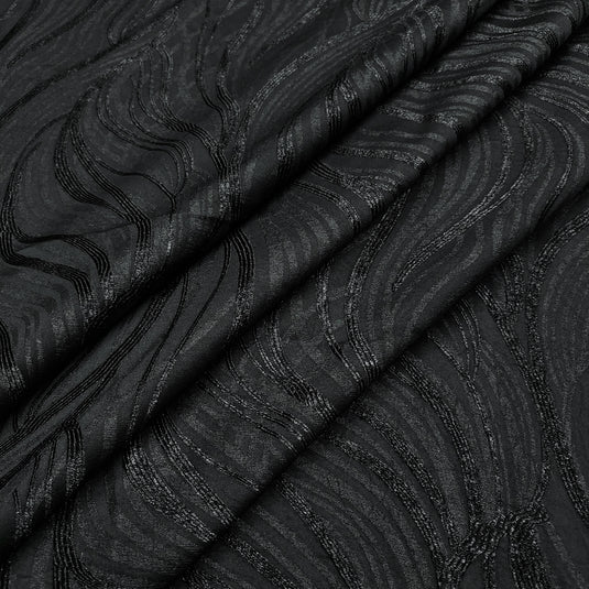 Designer Emboss-Weave Polyester Fabric for Blazers, Kurtas & Suiting (DN01)