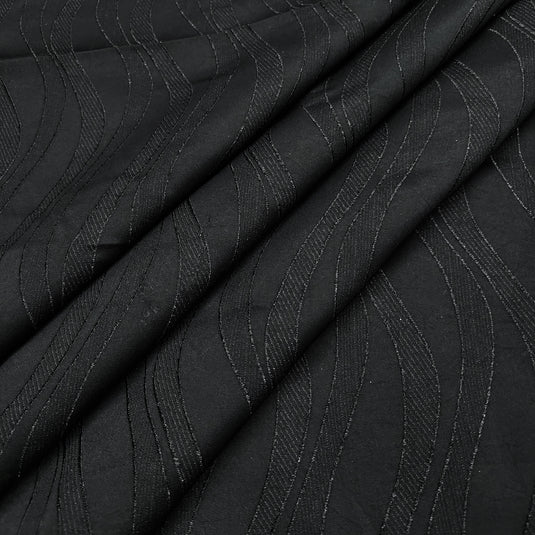 Designer Emboss-Weave Polyester Fabric for Blazers, Kurtas & Suiting (DN03)