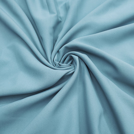Solid Sky Blue Color Unisex Cotton Blend Shirting Fabric