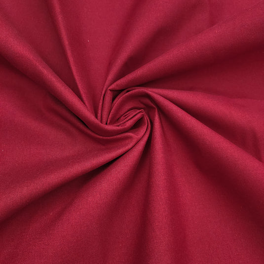 Solid Maroon Color Unisex Cotton Blend Co-Ord Set Fabric