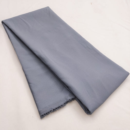 Solid Grey Color Unisex Cotton Blend Shirting Fabric